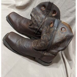 Laredo Men's Leather Soft  Heat,Oil & Slip Resistant Square Toe # 7424 Size 13EW